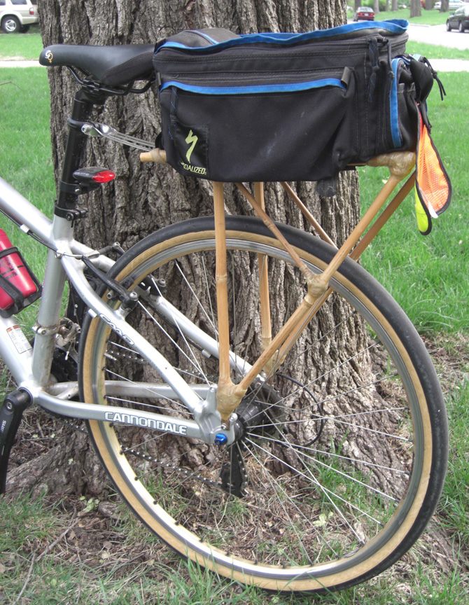 bamboo bike rack
